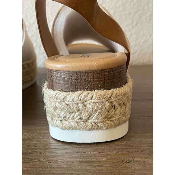 NIB Soda Zebra Espadrille Platform Strap Studded Heeled Sandals Size 10 - Picture 6 of 11